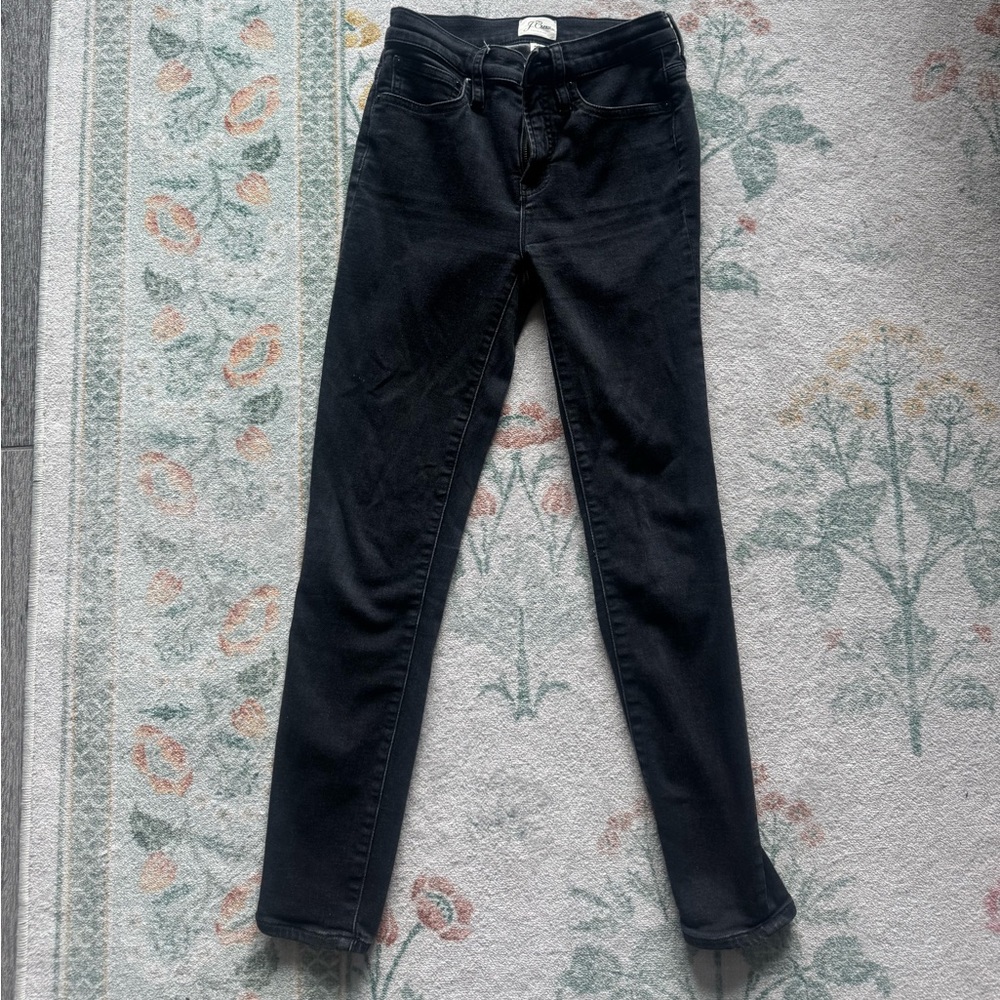J. Crew Charcoal Black Skinny Jeans
